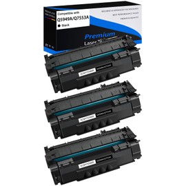 KCMYTONER 3 Pack Black Compatible Toner Cartridge Replacement for HP 49A Q5949A for Laser Jet 1320 1320n 3390 1160 1320tn 1320nw 3392 P2015 P2015dn Printers