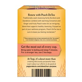 Yogi Tea, Peach DeTox, 16 Count