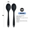 2 Pcs Small Silicone Spoons Mixing Spoons for cooking,Heat Resistant