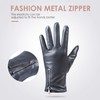 Dsane Winter Leather Gloves for Women, Touchscreen Texting Warm Driving