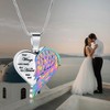 AIWENXI Heart Ash Necklaces for Men Women Angel Wings Cremation