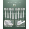 AJELU Replacement Toothbrush Heads for Sonic Electric Toothbrush Model 806,