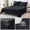 HYMOKEGE Black Twin XL Comforter Set Seersucker 5 Pieces, All