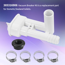 Vanshly 385316906 Vacuum Breaker Kit Compatible with Dometic Sealand VacuFLush Traveler Toilets with Out Hand Sprayer Hook (1)