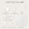 Pegboard Wall Mounted Organizer Storage Set, Includes 4 White Pegboards