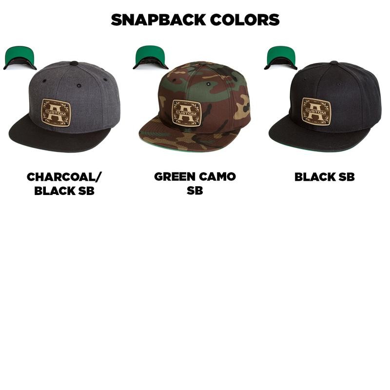 CityLocs Custom Initials Hat with Engraved Leather Patch - Letter: