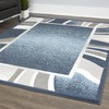 Home Dynamix Lyndhurst Rotana Modern Area Rug, Contemporary Blue/Gray/Ivory 3'7"x5'2"