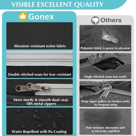 Gonex Compression Packing Cubes Extensible Organizer Bags For Travel Suitcase Organization Set of 4 Bags