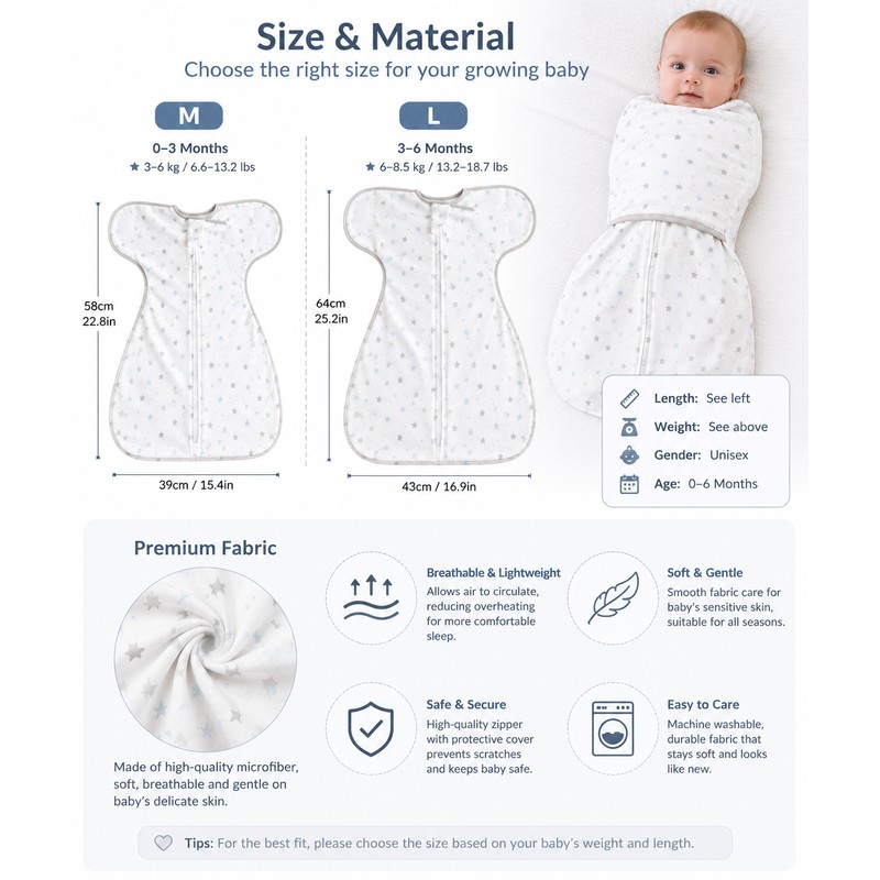 Baby Cotton Sleepwear Romper Soft Comfortable Infant Jumpsuit