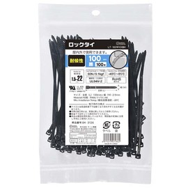 Lock Ties 100 Black - 100