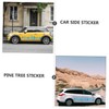 iplusmile 1set Car Side Decoration Stickers Pine Tree Decals for