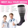 DRESHOW Compression Stockings Plus Size for Men and Women Compression