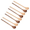 8 Pcs Wooden Spoon Beech Wood Safe Environmentally Friendly Wooden