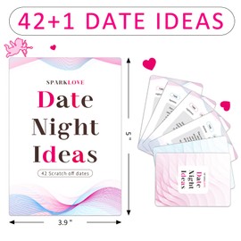 Date Night Ideas Cards, 42 Romantic and Funny Scratch Off Date Card for Couples, Wed Gifts, His and Her Gifts，Exciting Ideas for Lover, Wife, or Husband for Anniversaries, Birthdays and Festivals