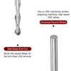 sourcing map 2pcs Ball Nose End Mill 4mm Diameter 17mm