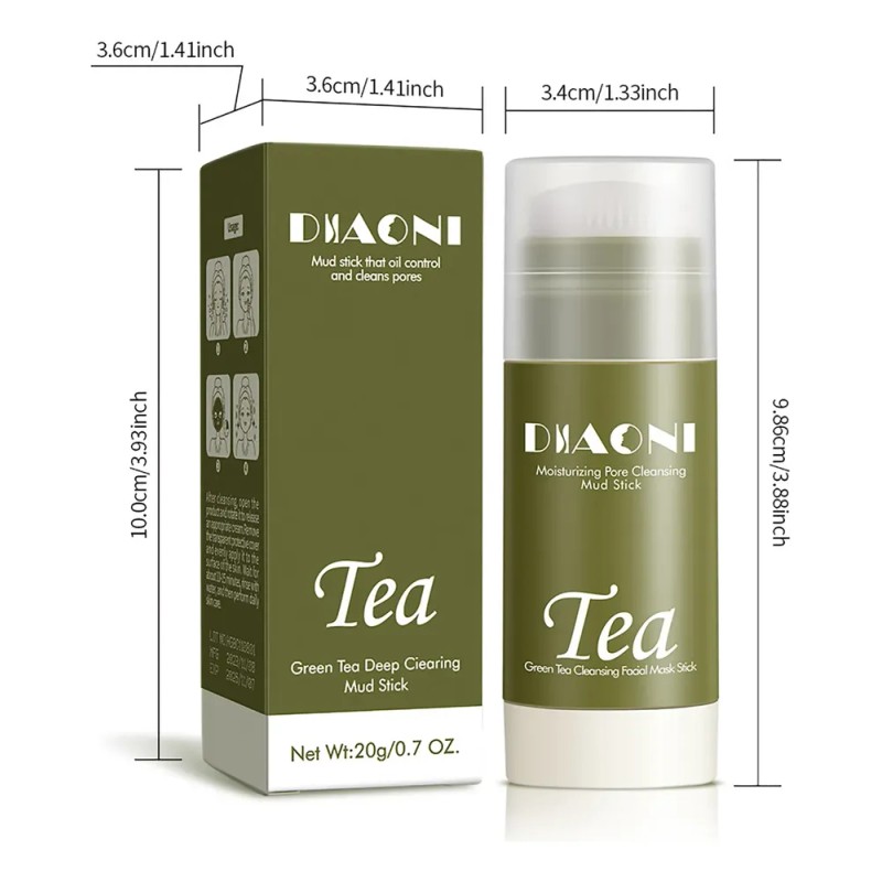 La Máscara De Té Verde Se Adhiere A Los Puntos