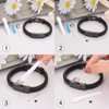 abooxiu Urn Bracelet for Ashes Leather Cremation Bracelet for Human