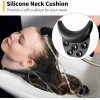 SANBREVE Cuelllera Silcon Negro Para Lavacabezas Cojín De Descanso