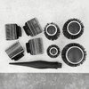 T4B LUSSONI 4 Piece Professional Antistatic Styling Brush Set with