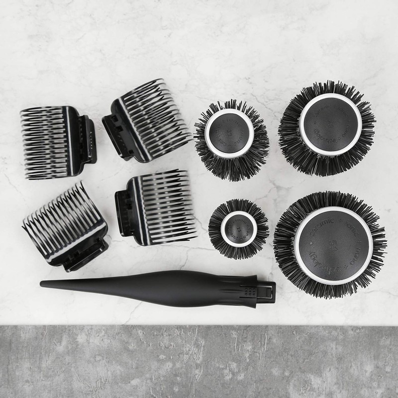 T4B LUSSONI 4 Piece Professional Antistatic Styling Brush Set with