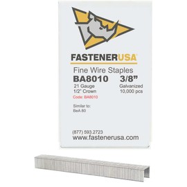 Series 80- 3/8" (1/2" Crown) Galvanized Upholstery Staples 10,000/Box