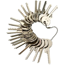 MULTIPICK Bump Key Set [22 Pieces] Bump Key for All Locks with Online Instructions - Door Opening Tool - Door Opener, Locksmith Tool Set - Door Opening