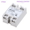 DMiotech 4 Pcs SSR-25DA 3-32V DC Input to 24-380V AC