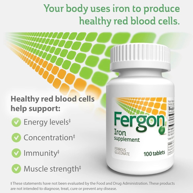 Fergon High Potency Iron Highly Soluble & Easily Digested, 27
