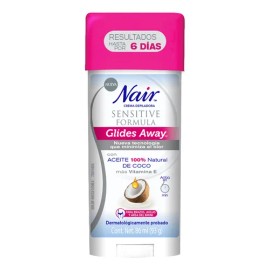 Crema Depilatoria Nair Glides Away Sensitive Coco 86 ml