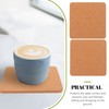 WINOMO Coasters Set of 20 Square Cork Coasters Absorbent Cup