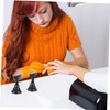 SAFIGLE 2Sets Nail Art Practice Rack with Acrylic Base Comfortable