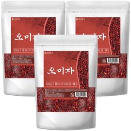 Dried Schisandra chinensis 500g, 3 pieces Dried Schisandra chinensis, beautifully colored and fragrant Schisandra chinensis tea / 말린 오미자 500g 3개 건오미자 색이 곱고 향긋한 오미자차