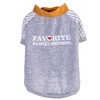 The Dodo Favorite Family Member Dog T-Shirt, Size Medium, Grey