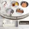 Wall Spice Rack, Spice Organiser with Hooks, Suction Cup and