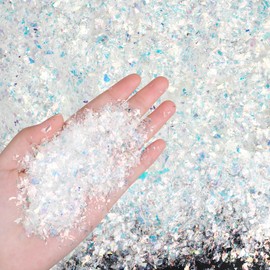 FOIMAS 7.05 Ounce Christmas Artificial Flake Snow Twinkles Fake Snow Powder Filler Xmas Craft Sparkling Snow for Christmas Party Decoration Supplies