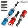 Saipor 4 Pieces Magnetic Drywall Bit Holder 1/4 Inch Hex