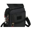 Bag Street International Small Black Shoulder Bag for Men with