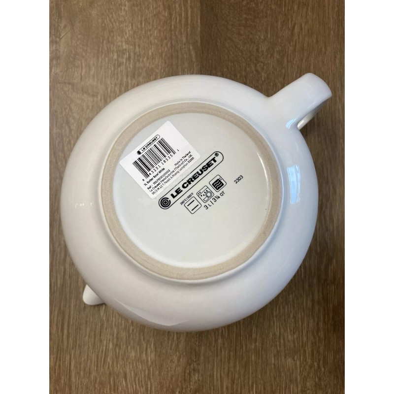 Le Creuset "White" LE CREUSET 3.2 Quart Round Batter Mixing
