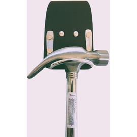 Black Leather Steel Hammer Holder Steel Saddle BBI for Scafffolding Tool Belt
