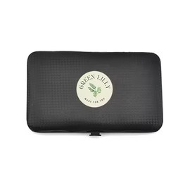 Green Lilly Professional Manicure & Pedicure Set for Men & Women, 7 in 1 Stainless Steel Nail Kit Gifts for Dad Mom Nail Clippers for Men & Women Gifts for Grandpa Grandma with Cover Case