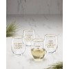 Cambridge Barware Hydration, Stemless Wine Glasses, Dear Santa