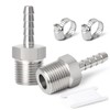 TAILONZ PNEUMATIC 2 PCS Stainless Steel Hose Coupling Hose Adapter