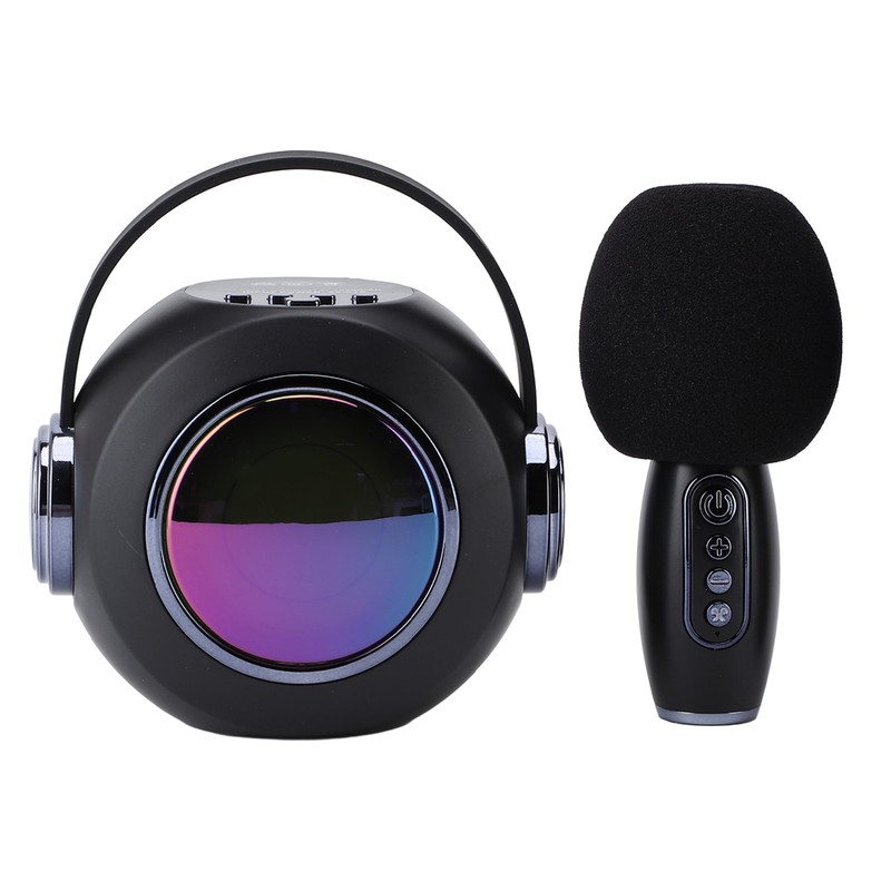 Bluetooth Mics Speaker Set with Colourful Light Effect Noise Reduction