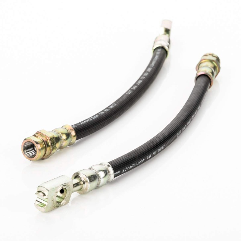 LST 4x Brake Hose Set Front Rear + Retaining Clip