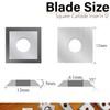 12mm Square Carbide Inserts Cutters Knives Blades 12×12×1.5mm-35°for Woodworking Spiral/Helical