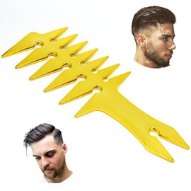 Professional Gold Men's Hair Styling Comb, Multi Purpose Barber Comb Hair Salon Men's Slick-back Big Wide Tooth Hair Beard Texture Styling Comb for Men Barber Salon