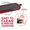 mybe Nonstick Electric Griddle | Include Drip Tray and recipe
