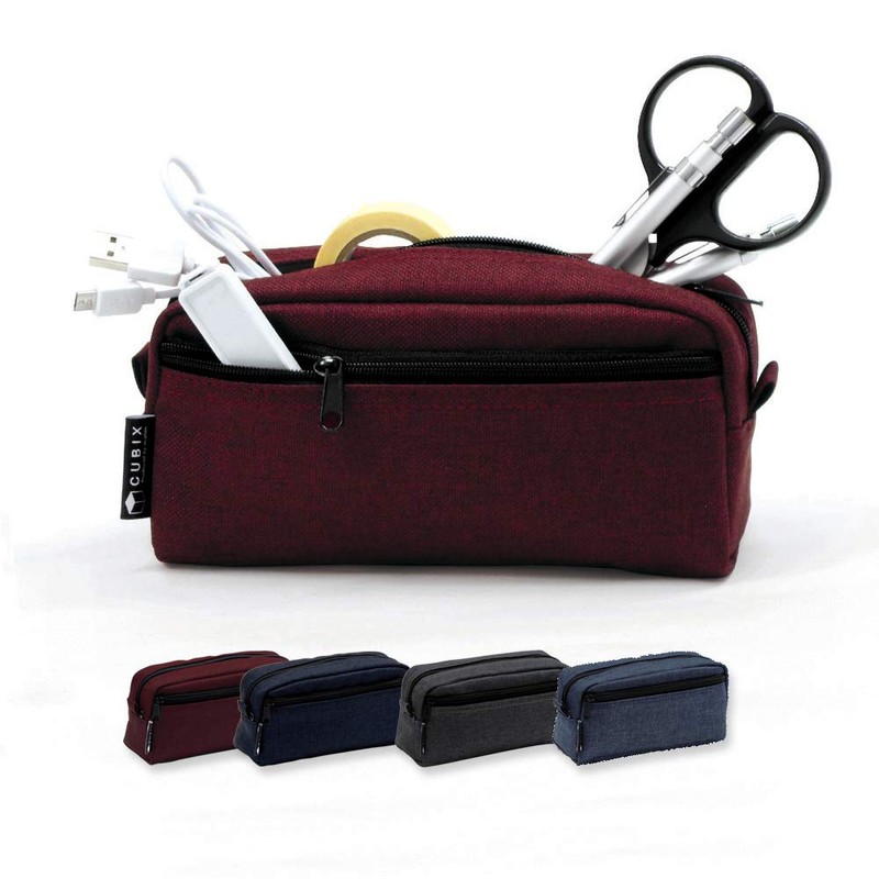 M-Plan 106197-08 Cubix Pencil Case, Elegant, Vertical, Navy