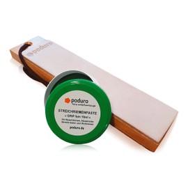 PODURO Jungle Stripping Leather Set Double-Sided Strop & Strop Paste