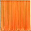 Orange Backdrop Curtain 4 Panels-Wrinkle-Free Orange Curtains Polyester Photography Drapes